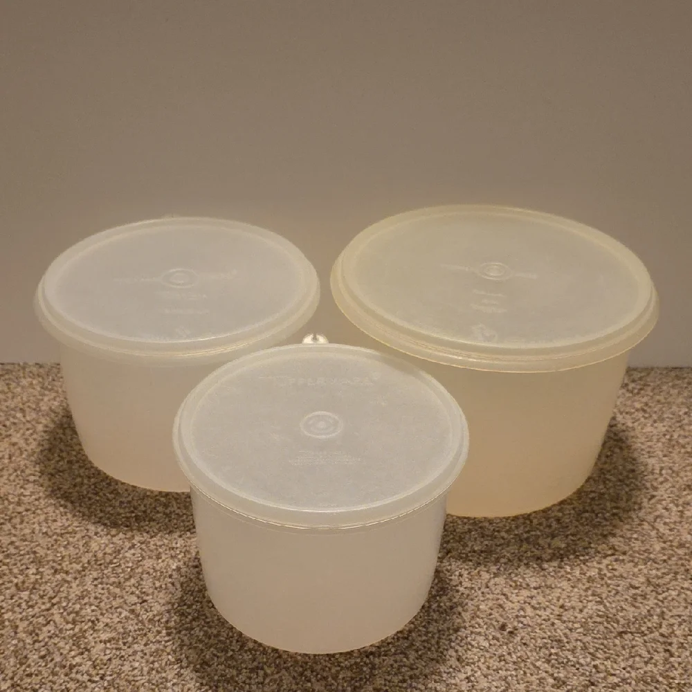 Vintage Tupperware Food Storage Containers Set - Canister Set